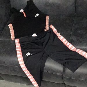 OFFICIAL KAPPA Pink 2piece Biker Short set Must buy as a set